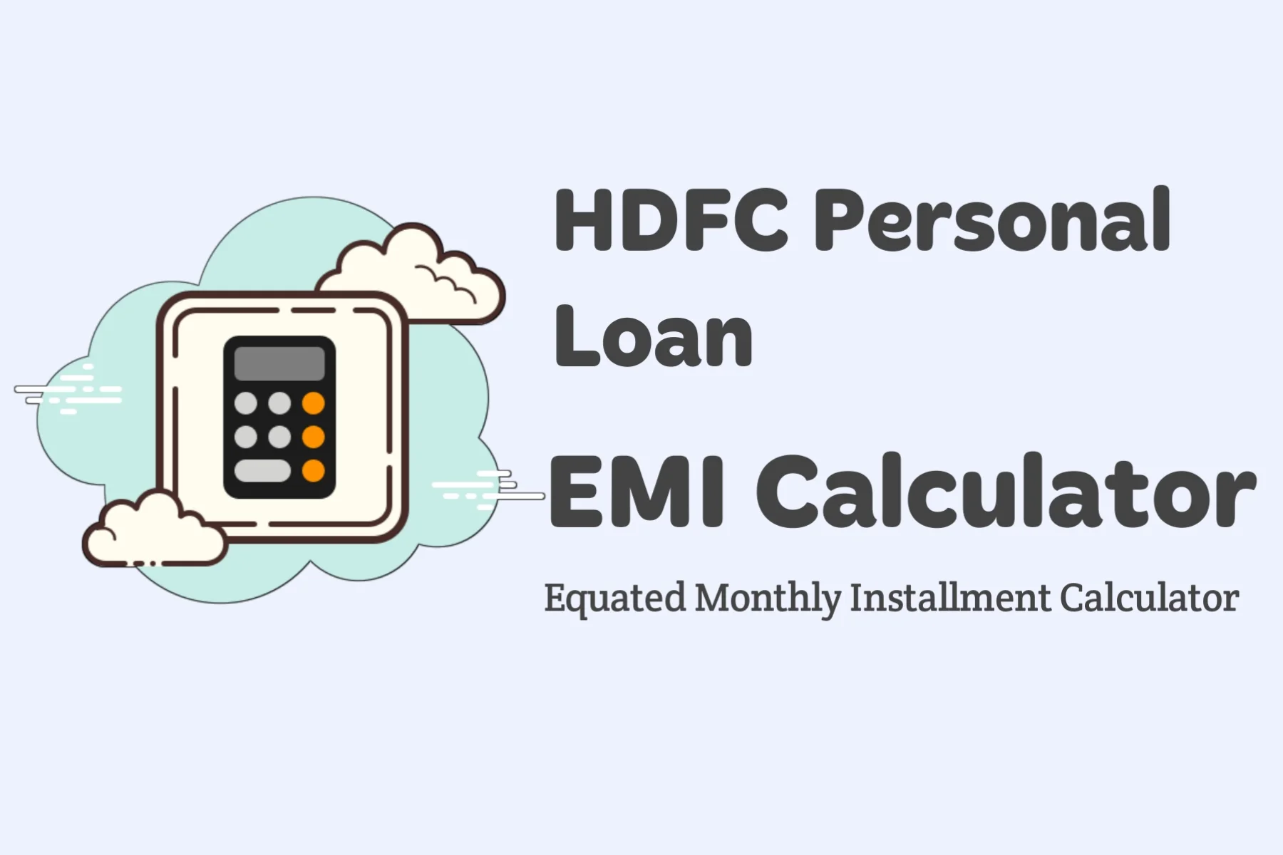 HDFC Personal Loan EMI Calculator