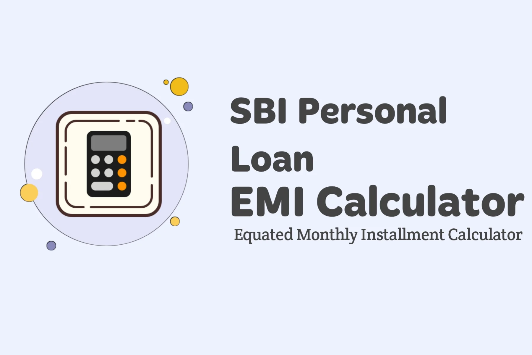 SBI Personal Loan EMI Calculator